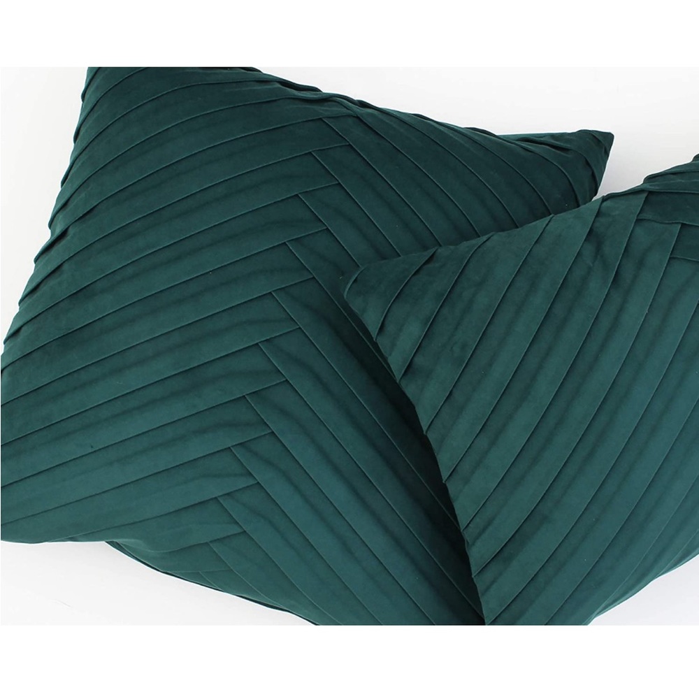Velvet Pillow in Eden Emerald Green - Picture 5 of 5